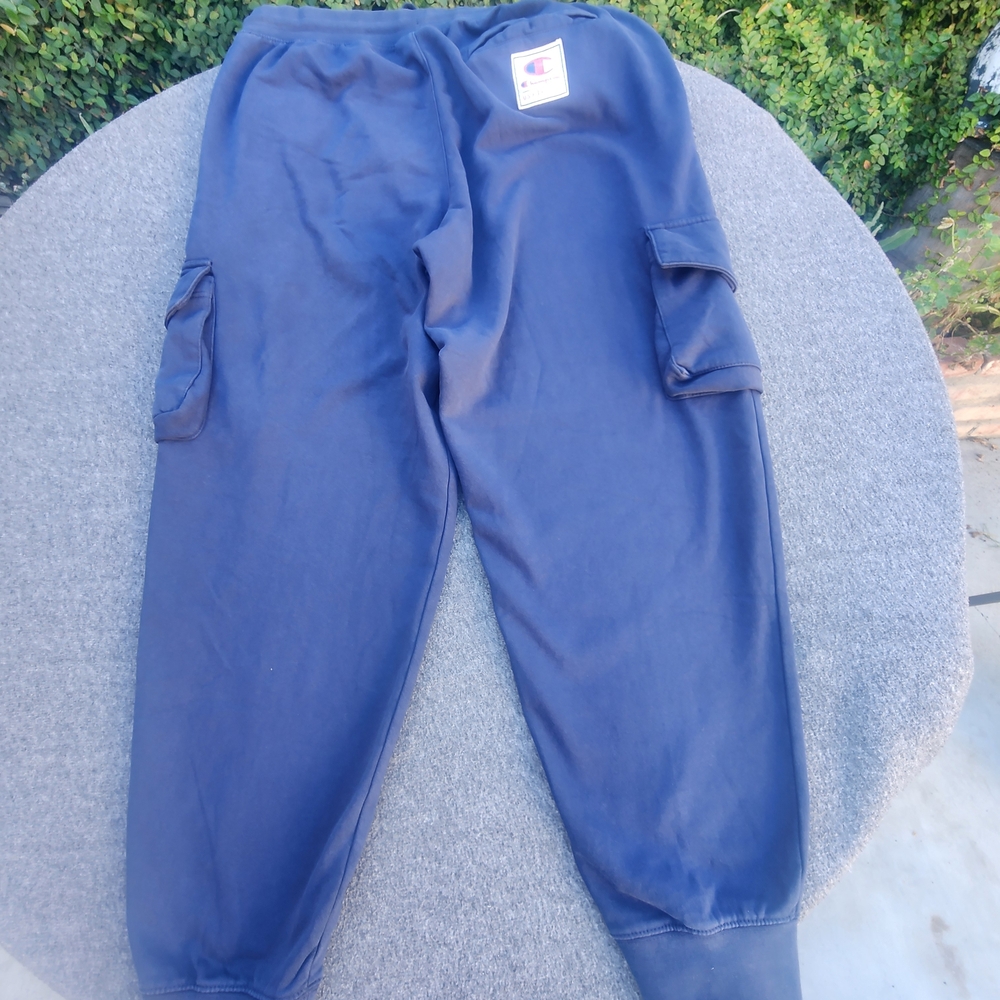 Champion Men's Navy Cargo Jogger Sweatpants